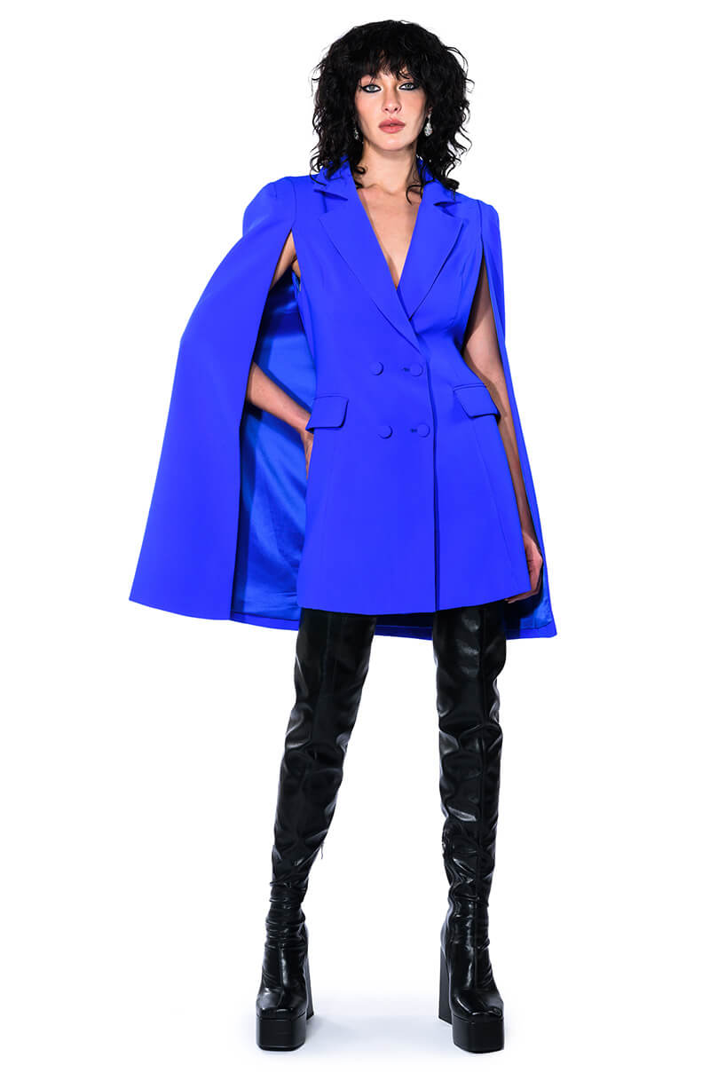 A LA MODE MINI BLAZER DRESS