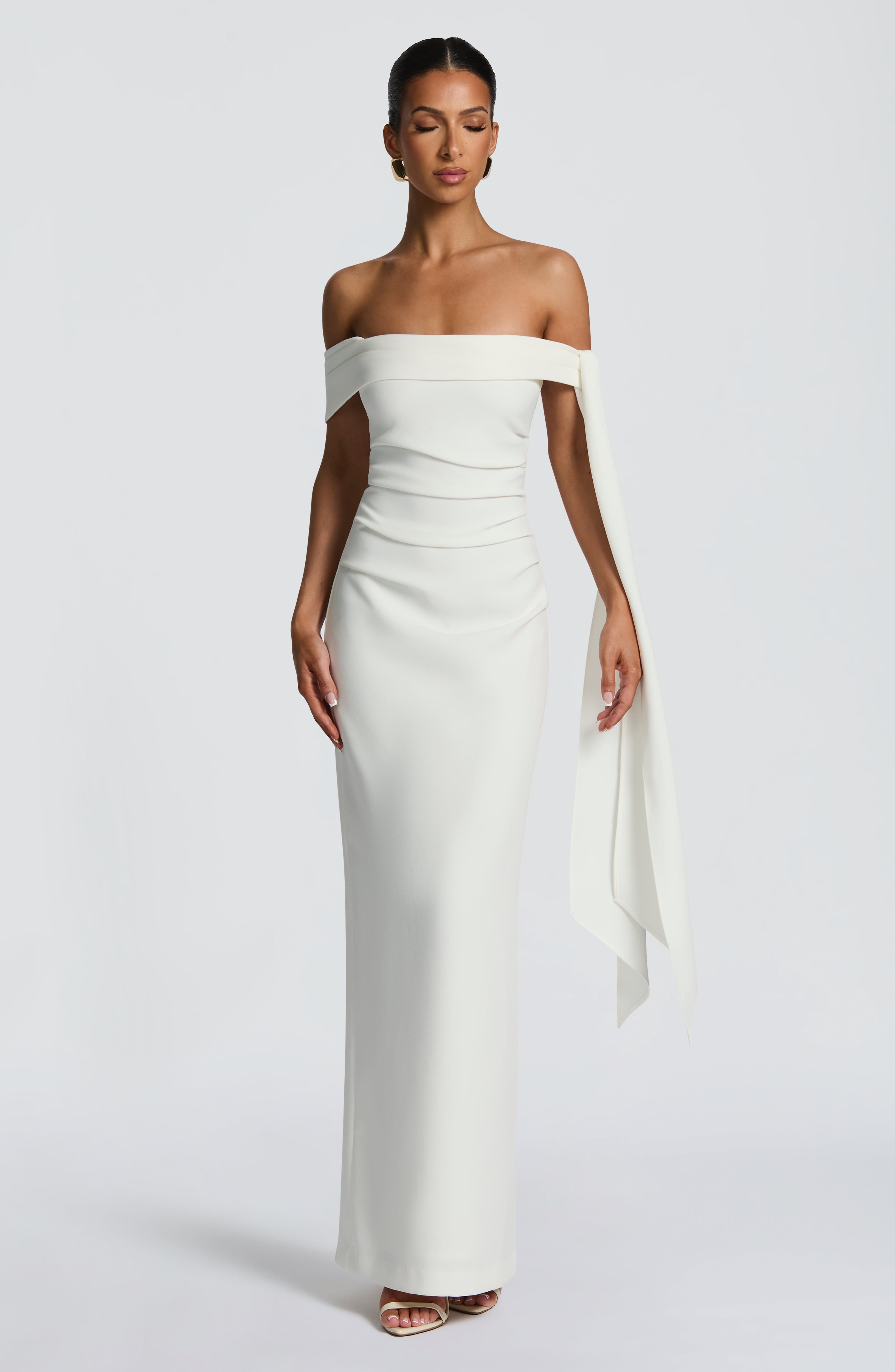 Addie Maxi Dress - Ivory Dress Babyboo Fashion Premium Exclusive Design