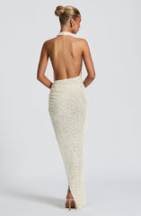 Airla Midi Dress - Ivory Dress Babyboo Fashion Premium Exclusive Design