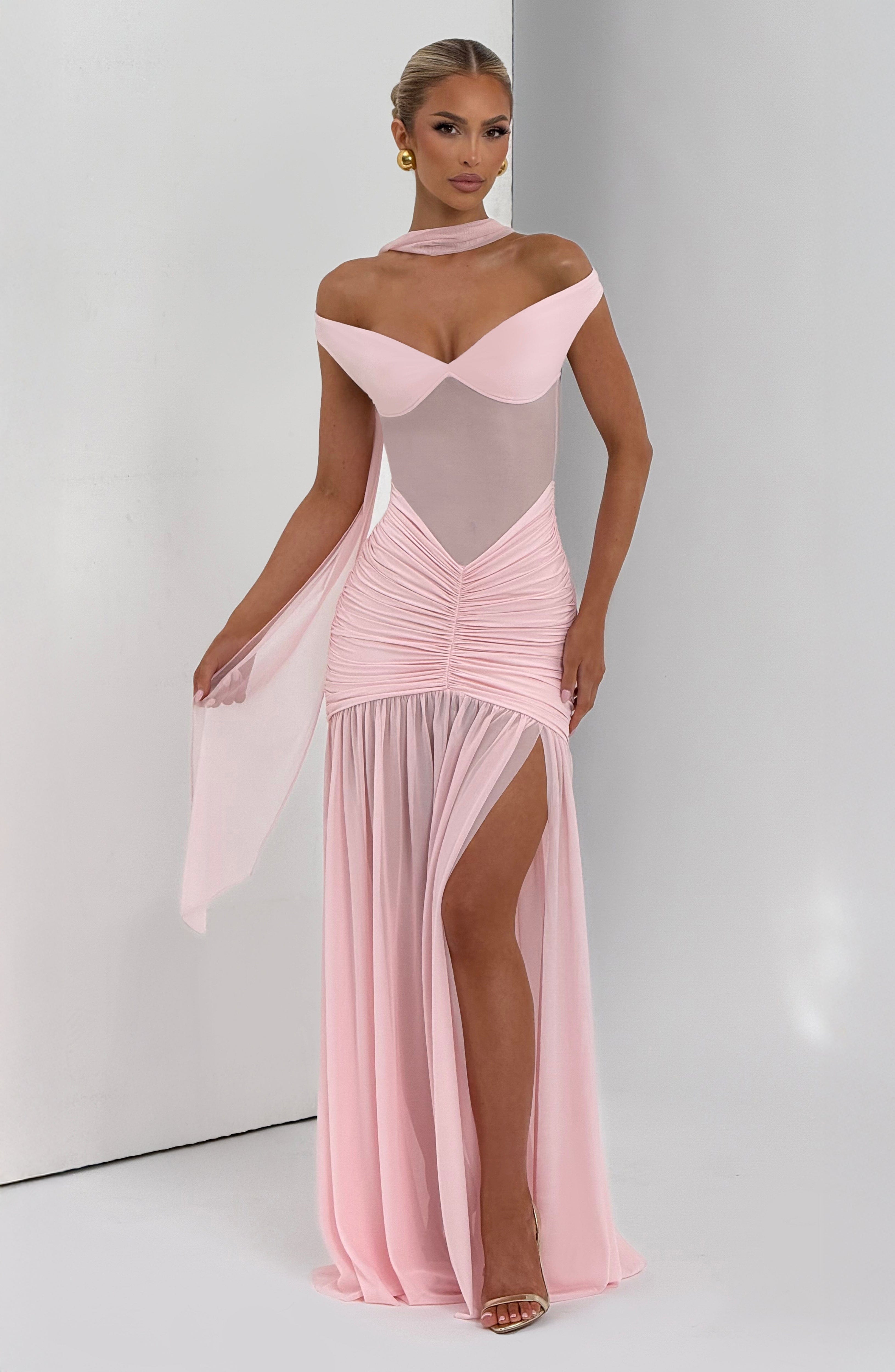 Alaia Maxi Dress - Blush Dress Babyboo Fashion Premium Exclusive Design