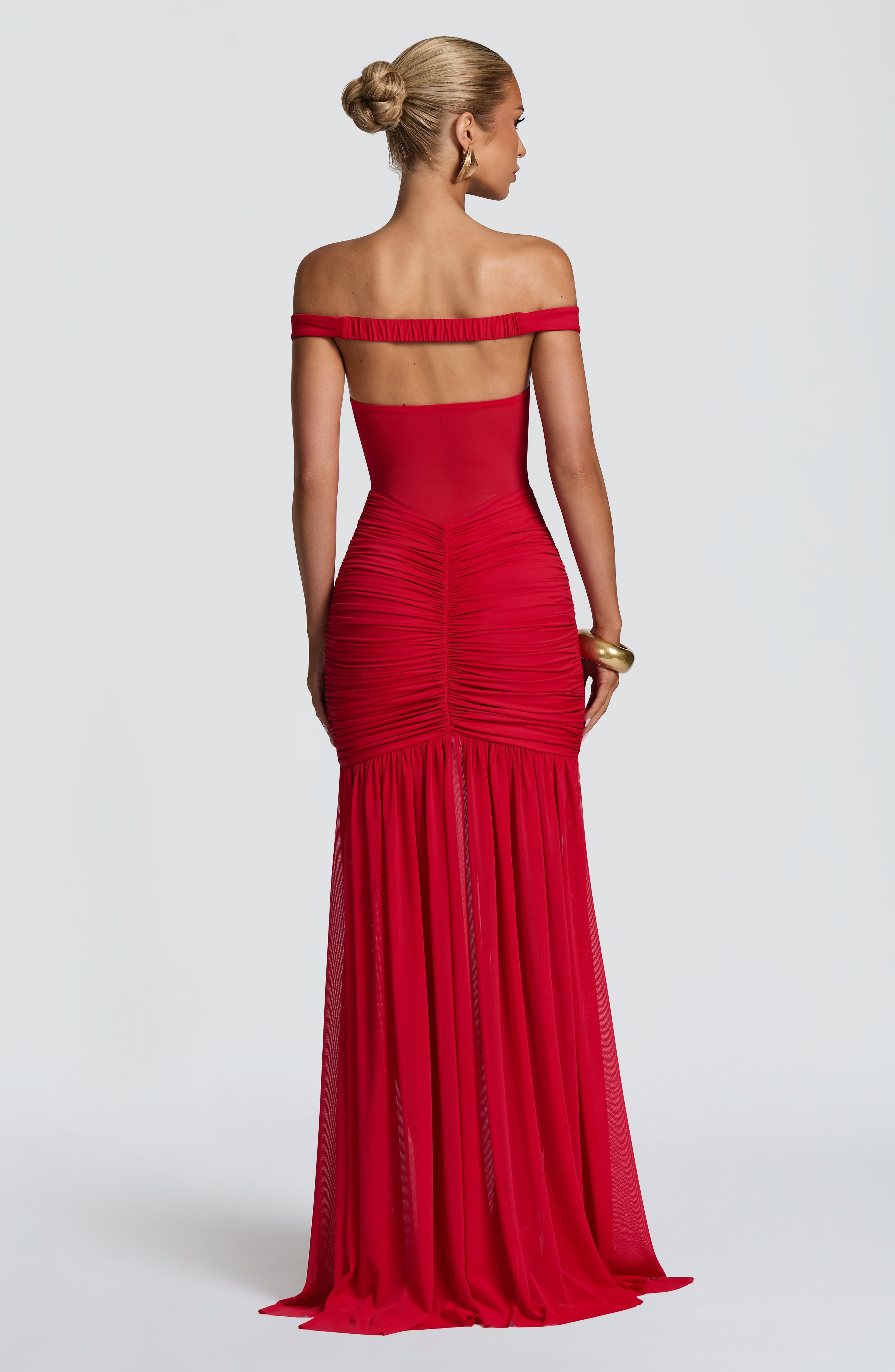 Alaia Maxi Dress - Red Dress Babyboo Fashion Premium Exclusive Design