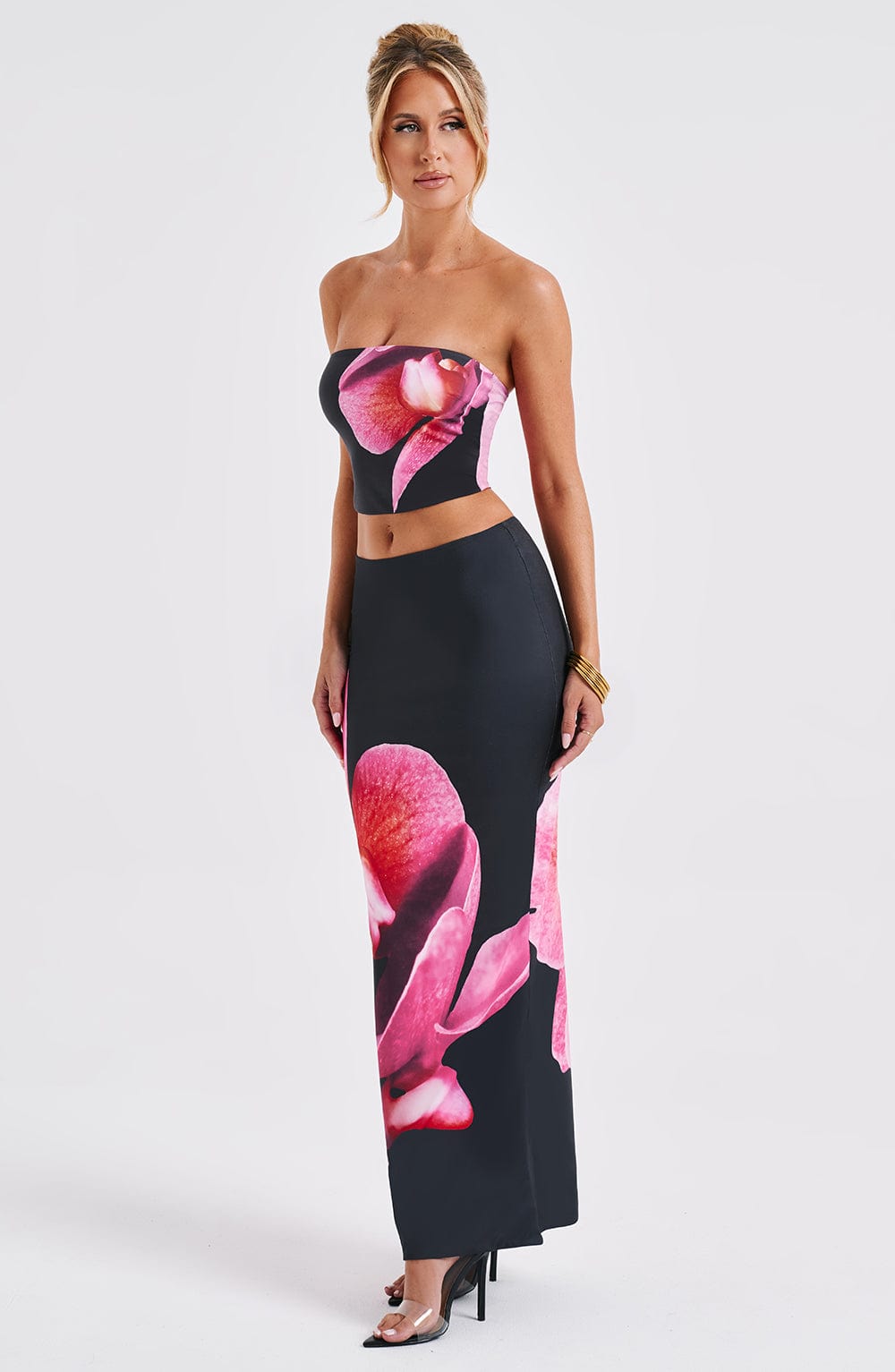 Allegra Top - Black Floral Print Tops Babyboo Fashion Premium Exclusive Design