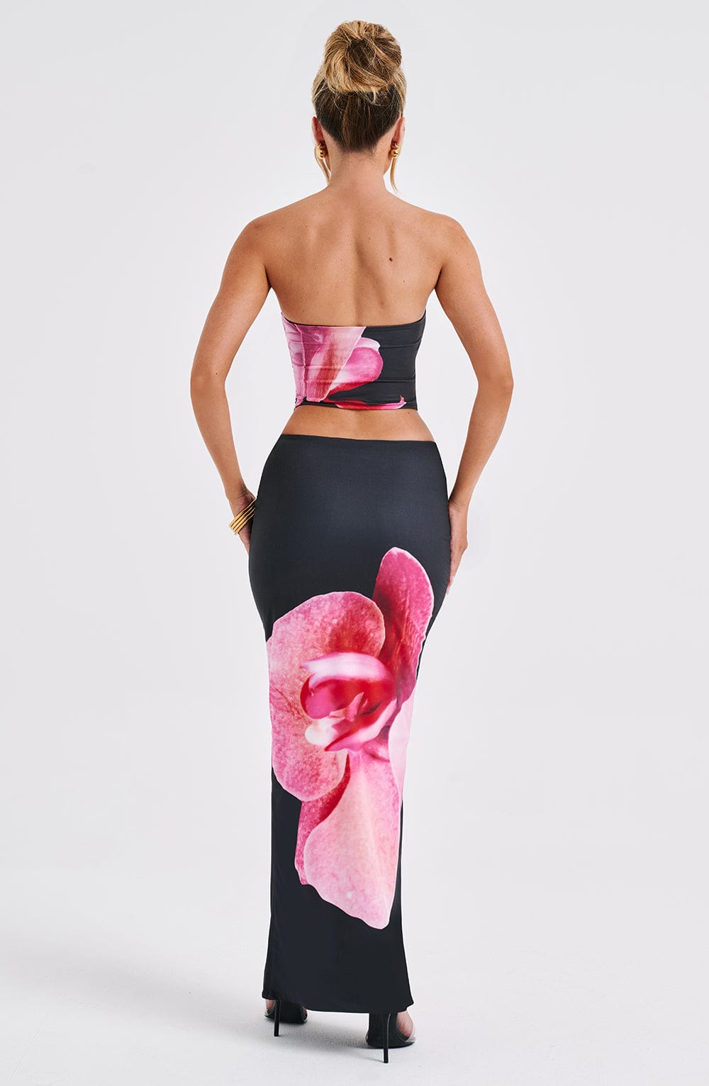 Allegra Top - Black Floral Print Tops Babyboo Fashion Premium Exclusive Design