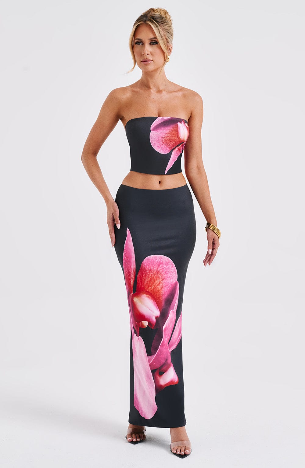 Allegra Top - Black Floral Print Tops Babyboo Fashion Premium Exclusive Design