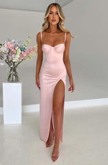 Alora Maxi Dress - Blush Dress Babyboo Fashion Premium Exclusive Design