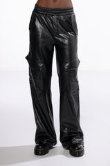ALWAYS WINNING FAUX LEATHER JOGGER