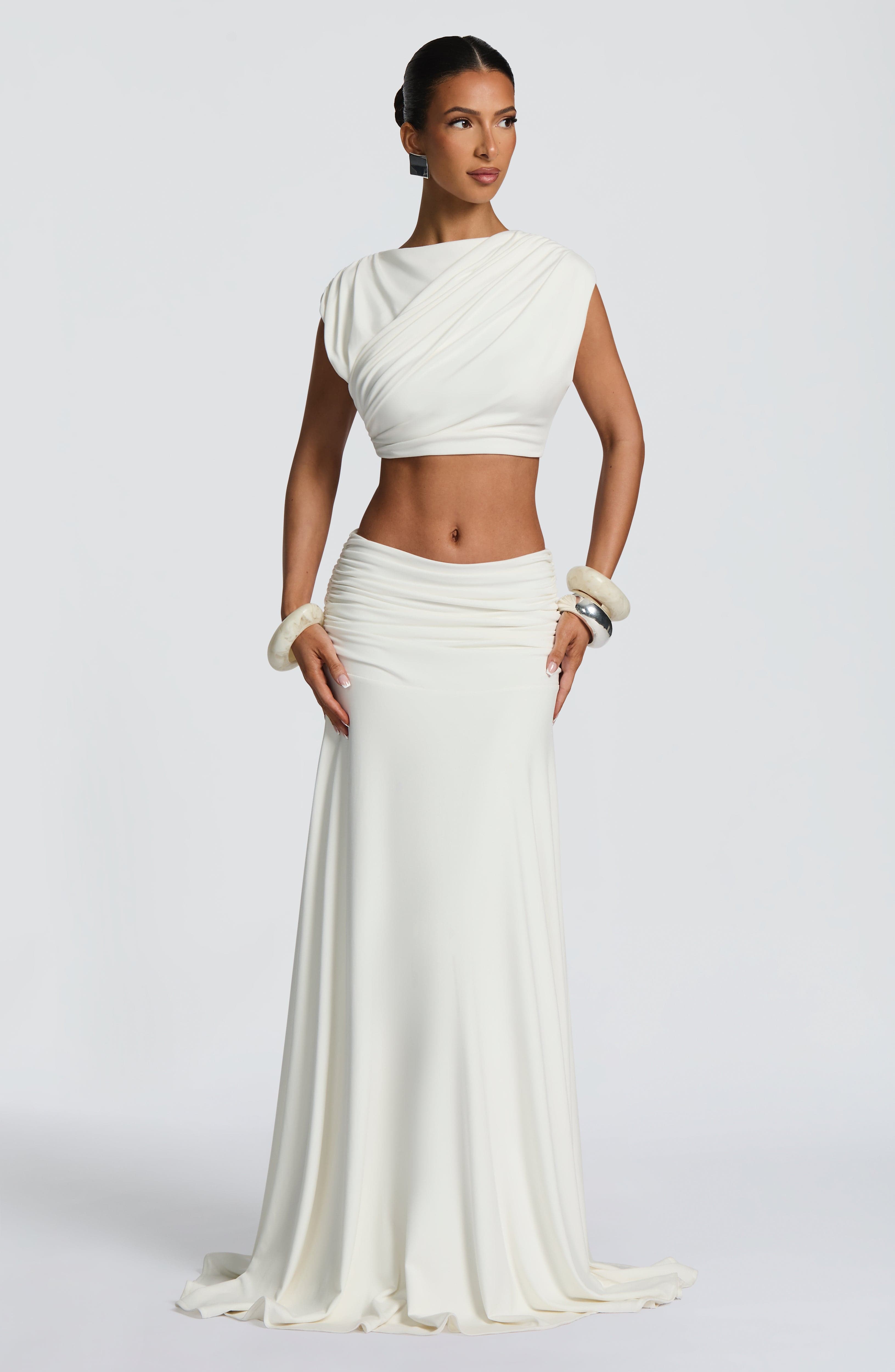 Amara Top - Ivory Tops Babyboo Fashion Premium Exclusive Design