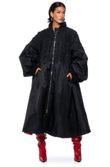 AMMO TRENCH WITH JACQUARD RED LINING