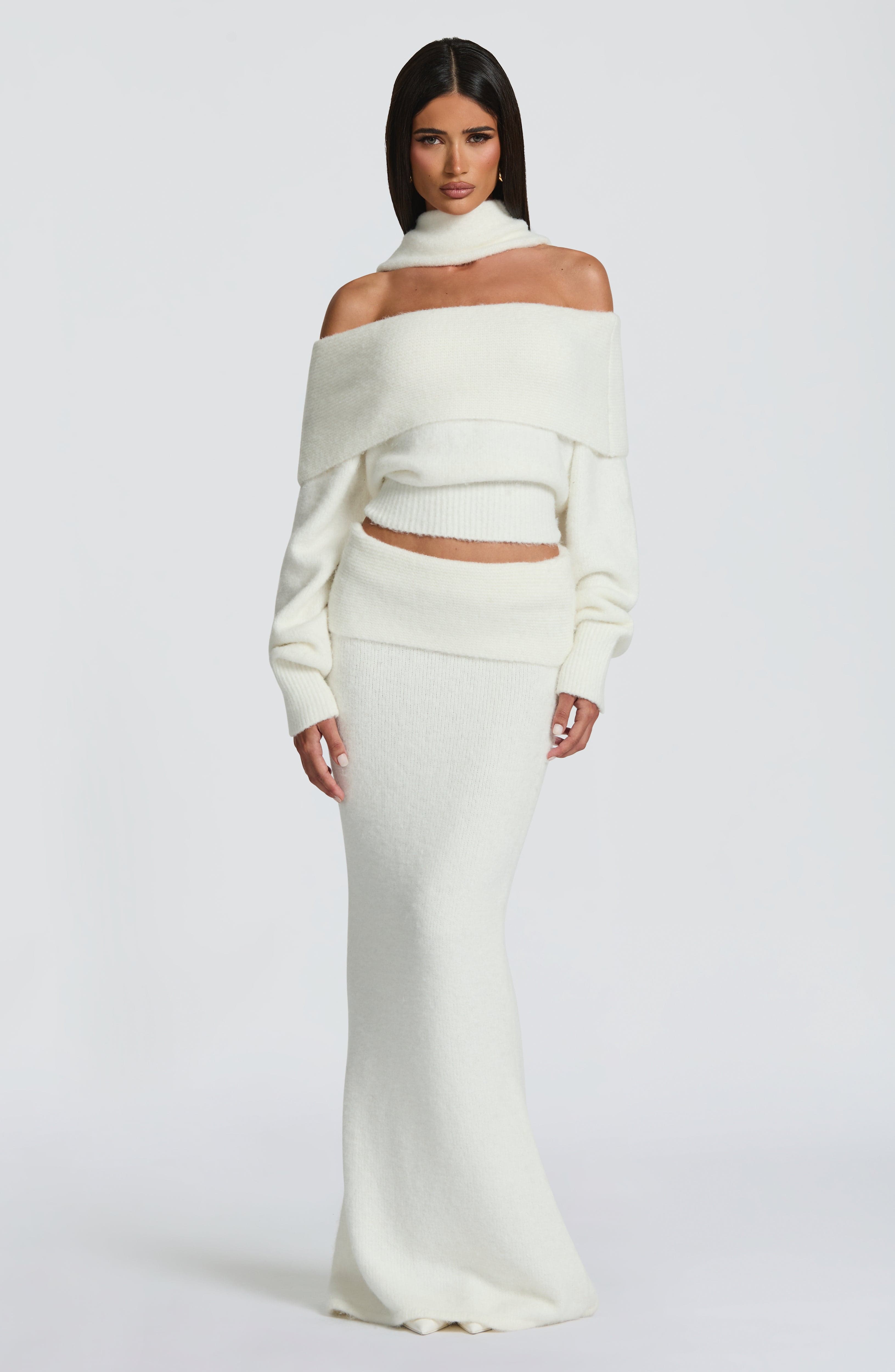 Andie Maxi Skirt - Ivory Skirt Babyboo Fashion Premium Exclusive Design