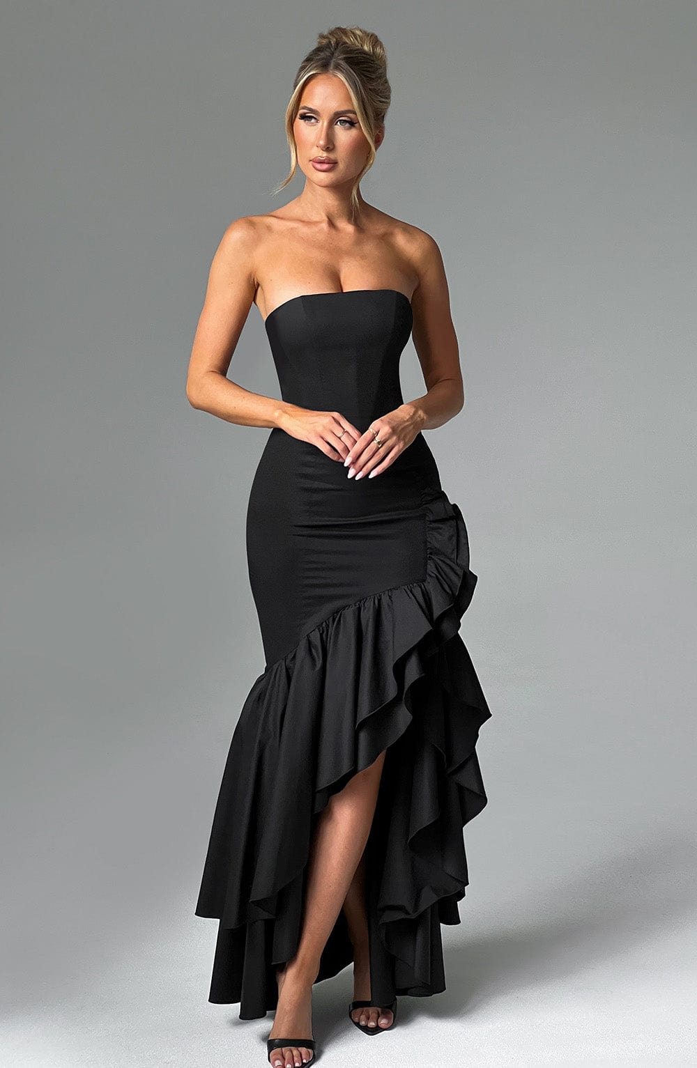 Angelina Maxi Dress - Black Dress Babyboo Fashion Premium Exclusive Design