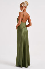 Anja Maxi Dress - Khaki Dress Babyboo Fashion Premium Exclusive Design