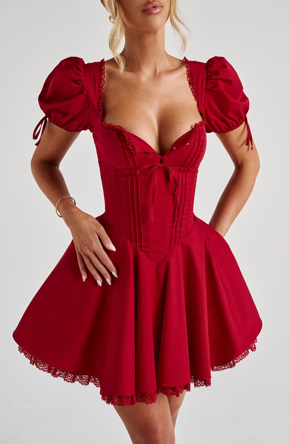 Annie Mini Dress - Red Dress Babyboo Fashion Premium Exclusive Design