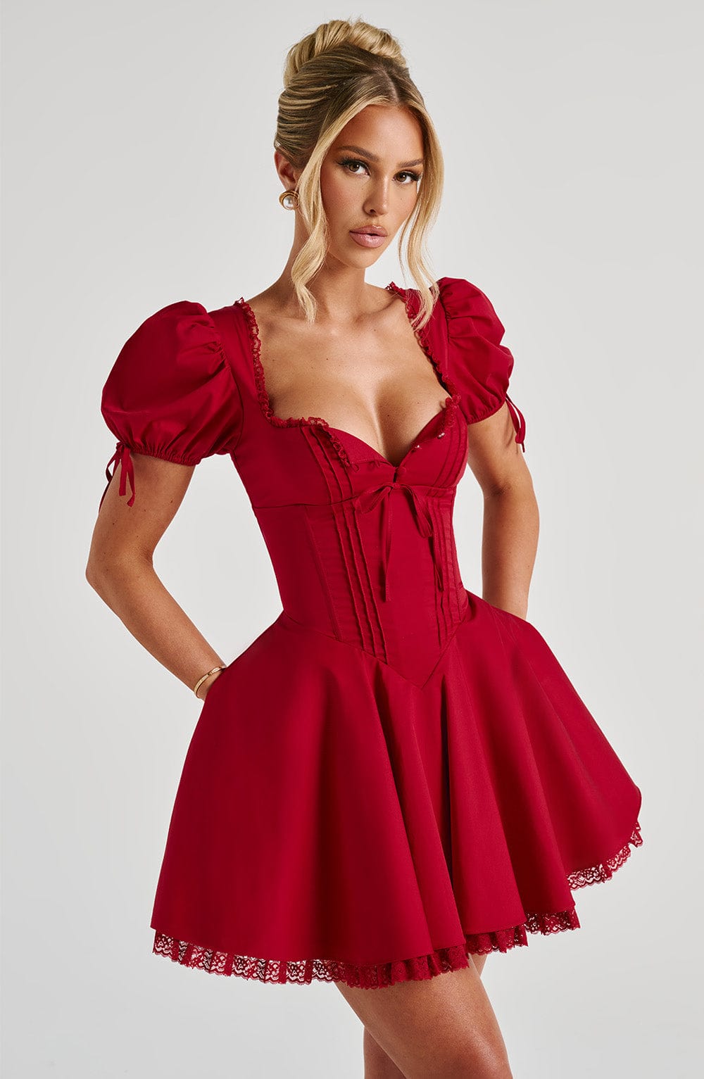 Annie Mini Dress - Red Dress Babyboo Fashion Premium Exclusive Design