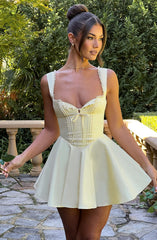 Antonella Mini Dress - Lemon Dress Babyboo Fashion Premium Exclusive Design