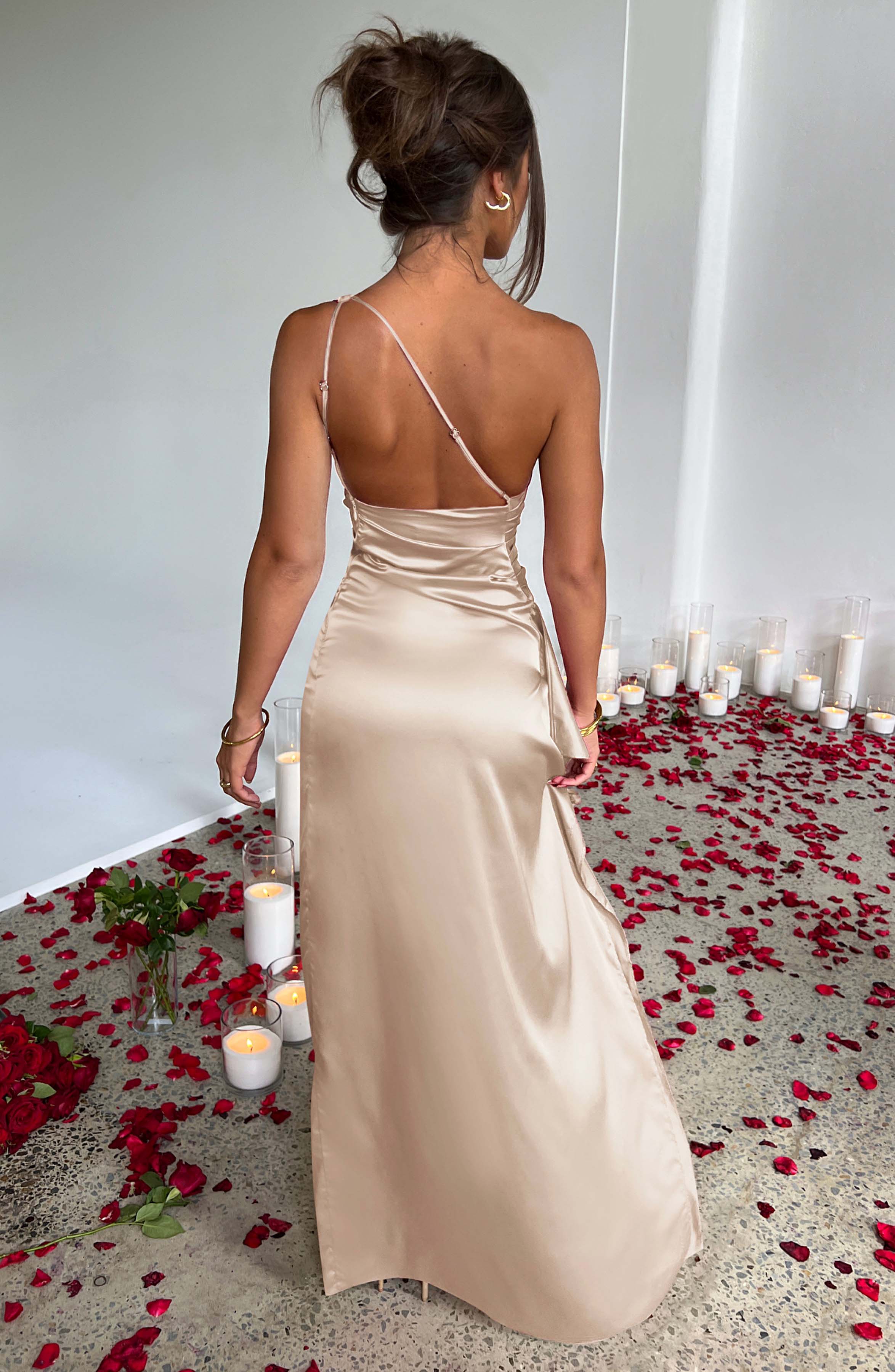 Ariel Maxi Dress - Champagne Dress Babyboo Fashion Premium Exclusive Design