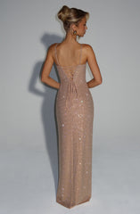 Ashton Maxi Dress - Gold Dress Babyboo Fashion Premium Exclusive Design