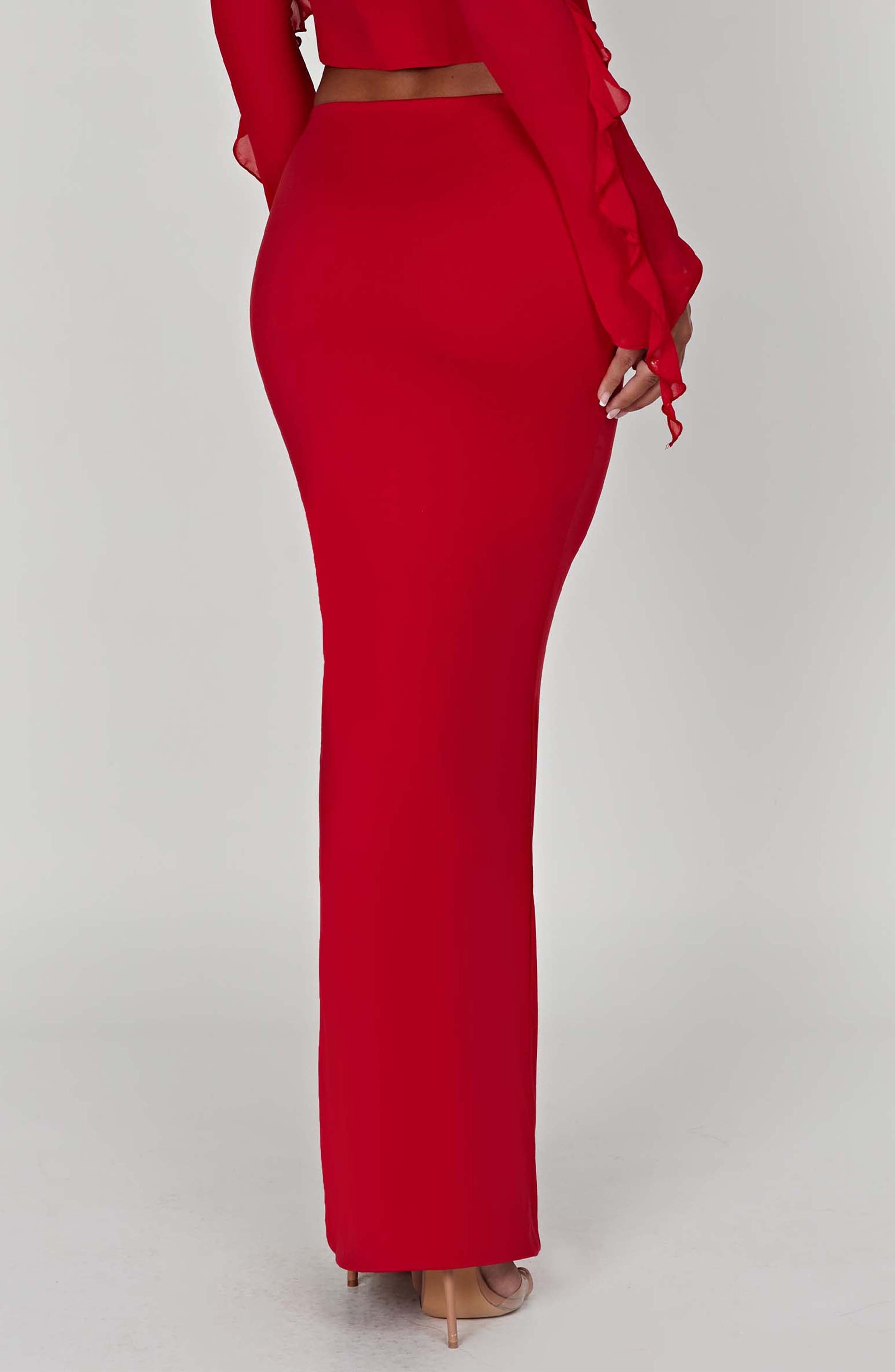 Astrid Maxi Skirt - Red Skirt Babyboo Fashion Premium Exclusive Design
