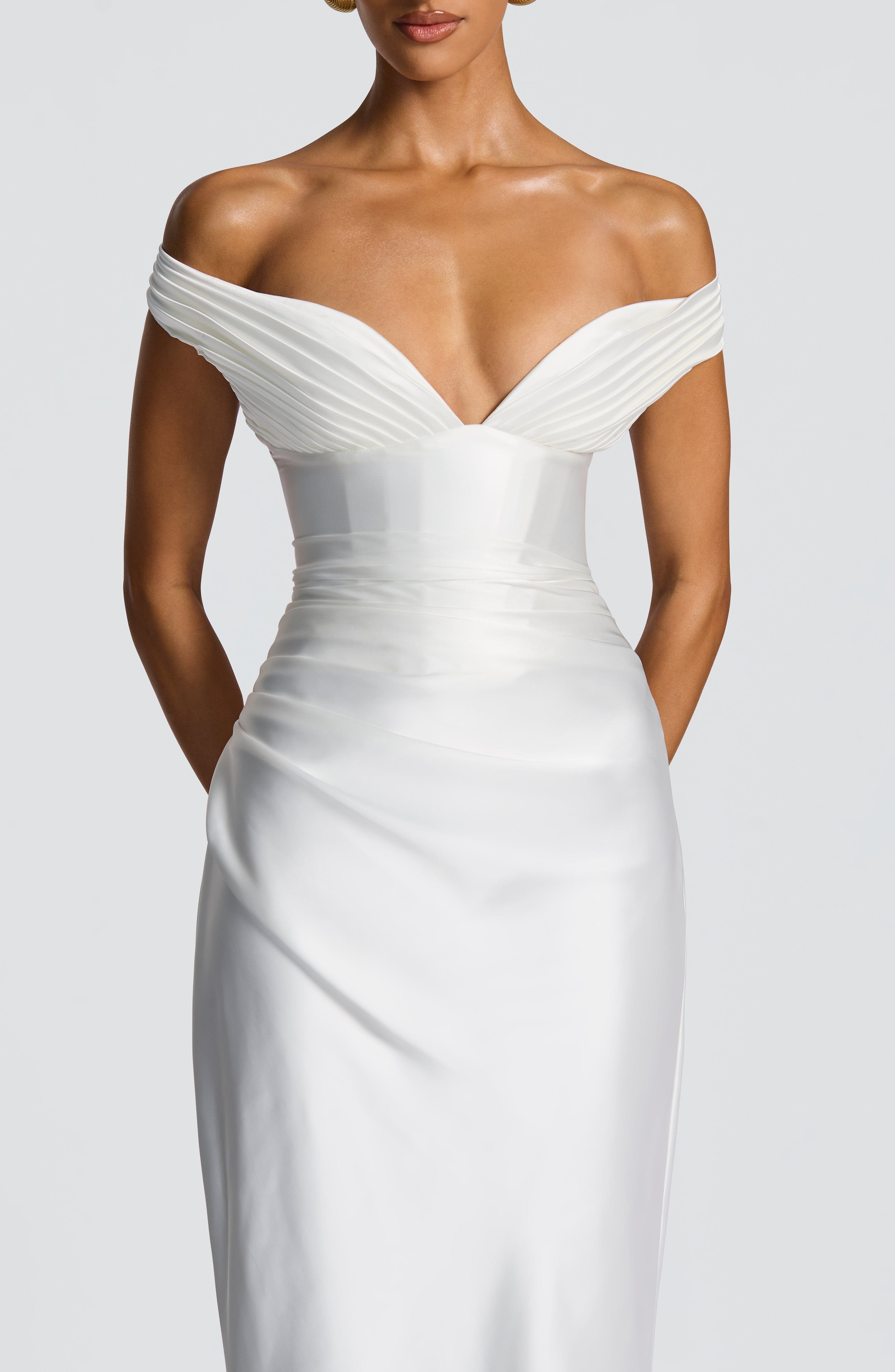 Aurelia Maxi Dress - Ivory Dress Babyboo Fashion Premium Exclusive Design