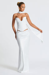 Bernadette Maxi Skirt - Ivory Skirt Babyboo Fashion Premium Exclusive Design