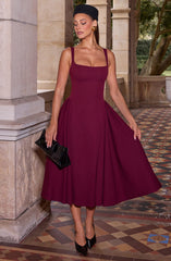 Betty Midi Dress - Cherry Lacquer Dress Babyboo Fashion Premium Exclusive Design