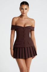 Blakely Top - Plum Brown Tops Babyboo Fashion Premium Exclusive Design