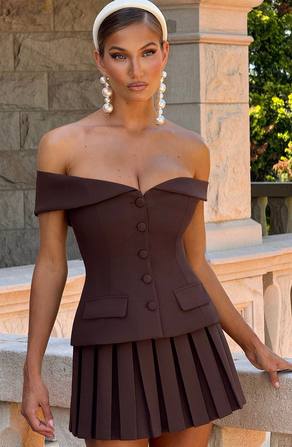 Blakely Top - Plum Brown Tops Babyboo Fashion Premium Exclusive Design