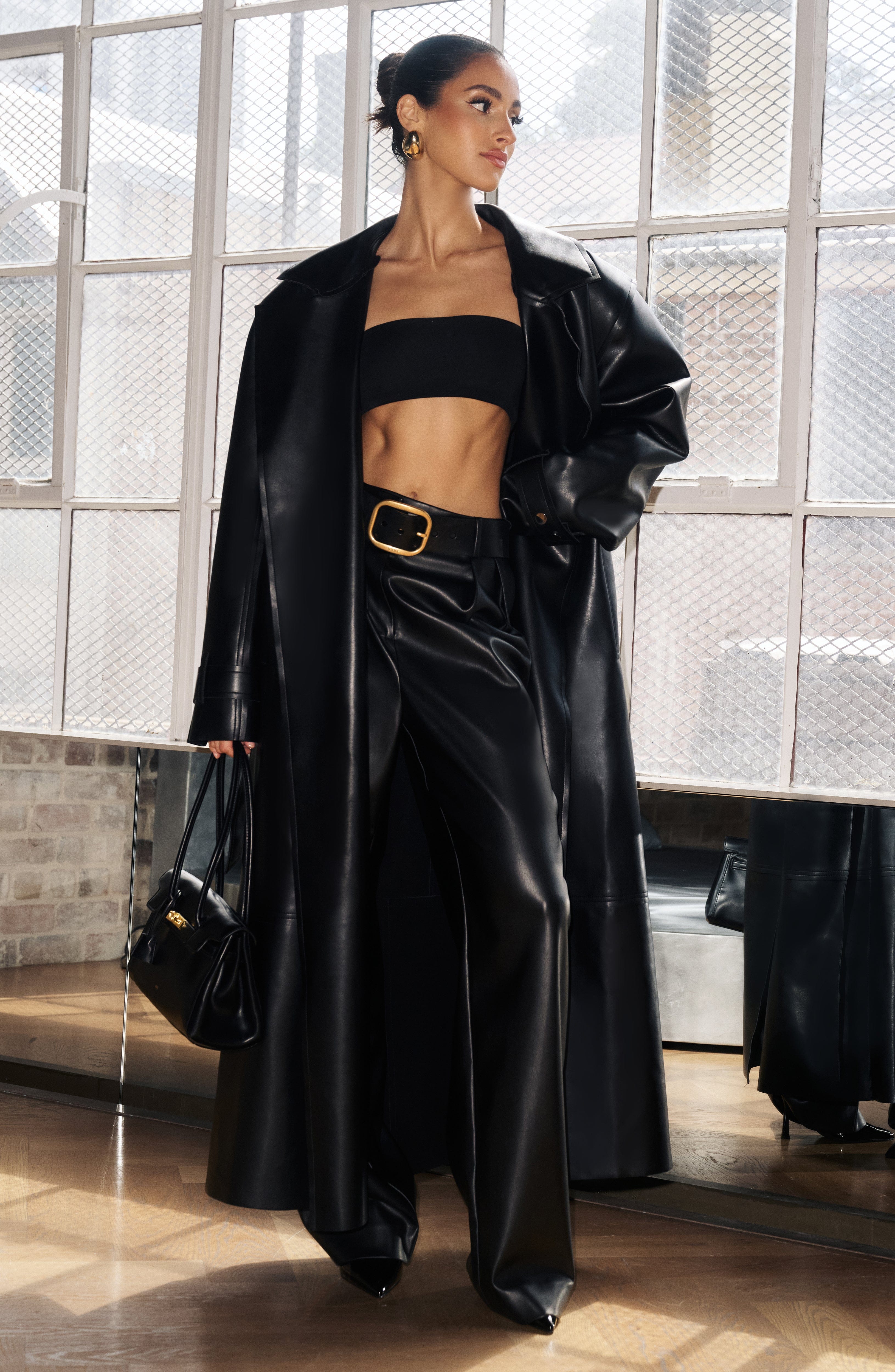 Bridget Trench Coat - Black Jacket Babyboo Fashion Premium Exclusive Design