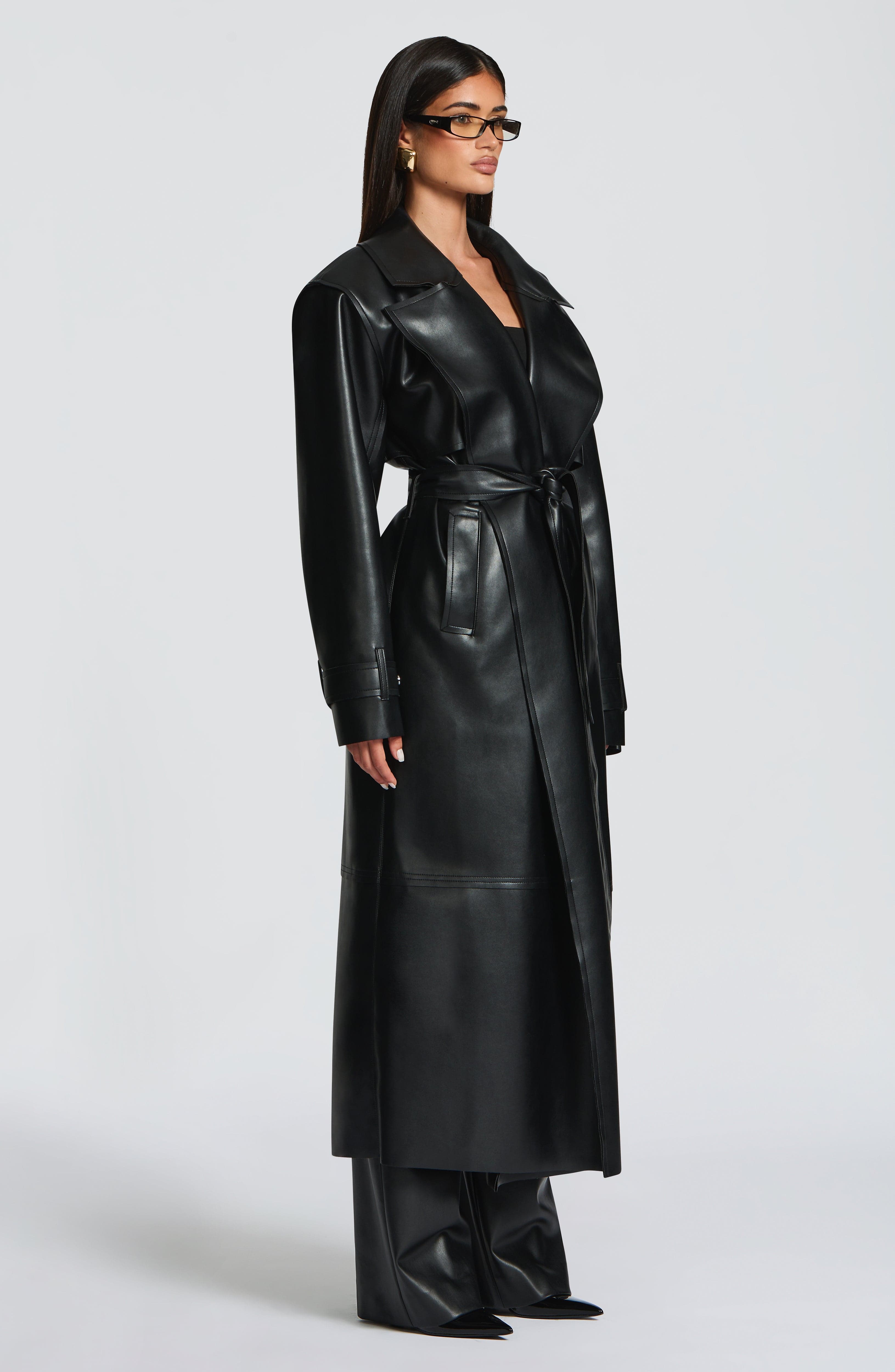 Bridget Trench Coat - Black Jacket Babyboo Fashion Premium Exclusive Design