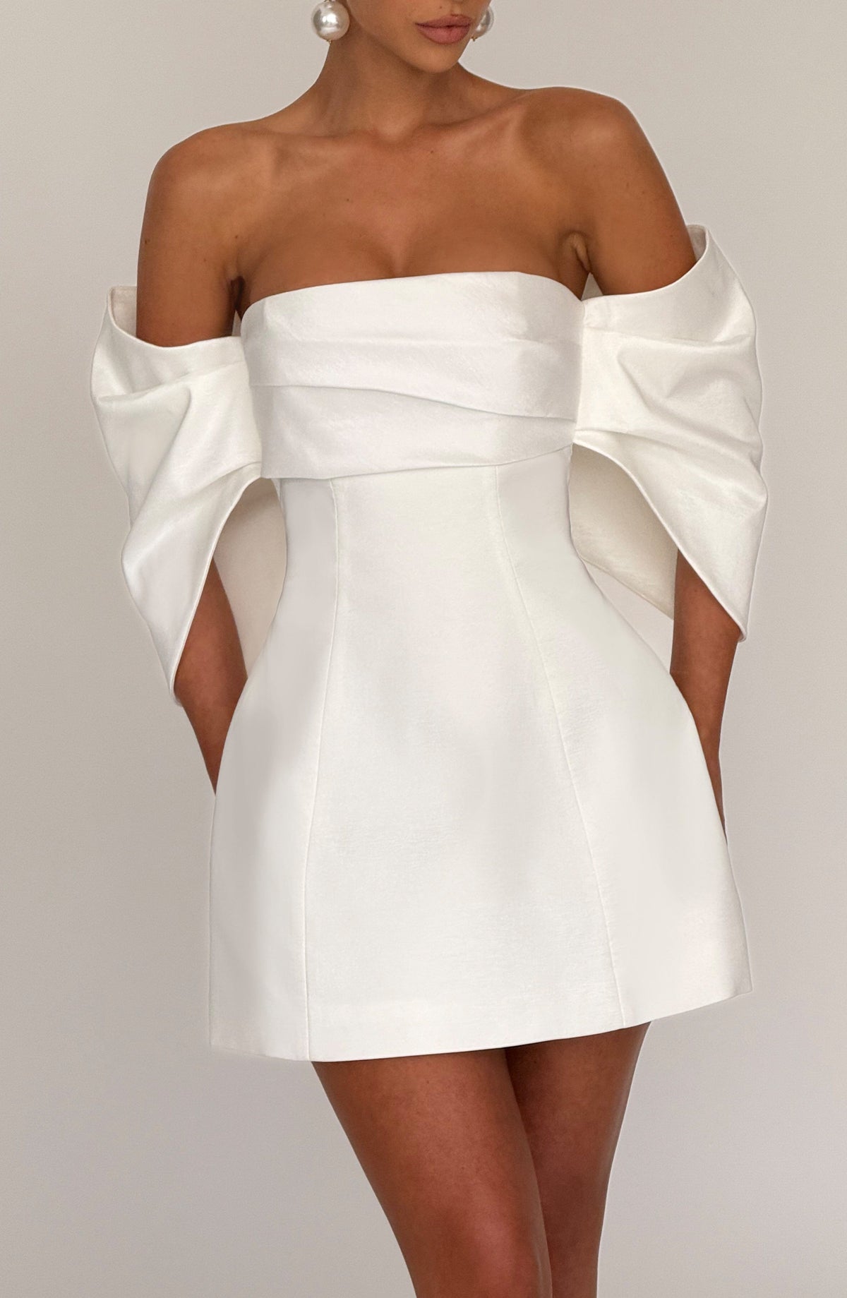 Briella Mini Dress - Ivory Dress Babyboo Fashion Premium Exclusive Design