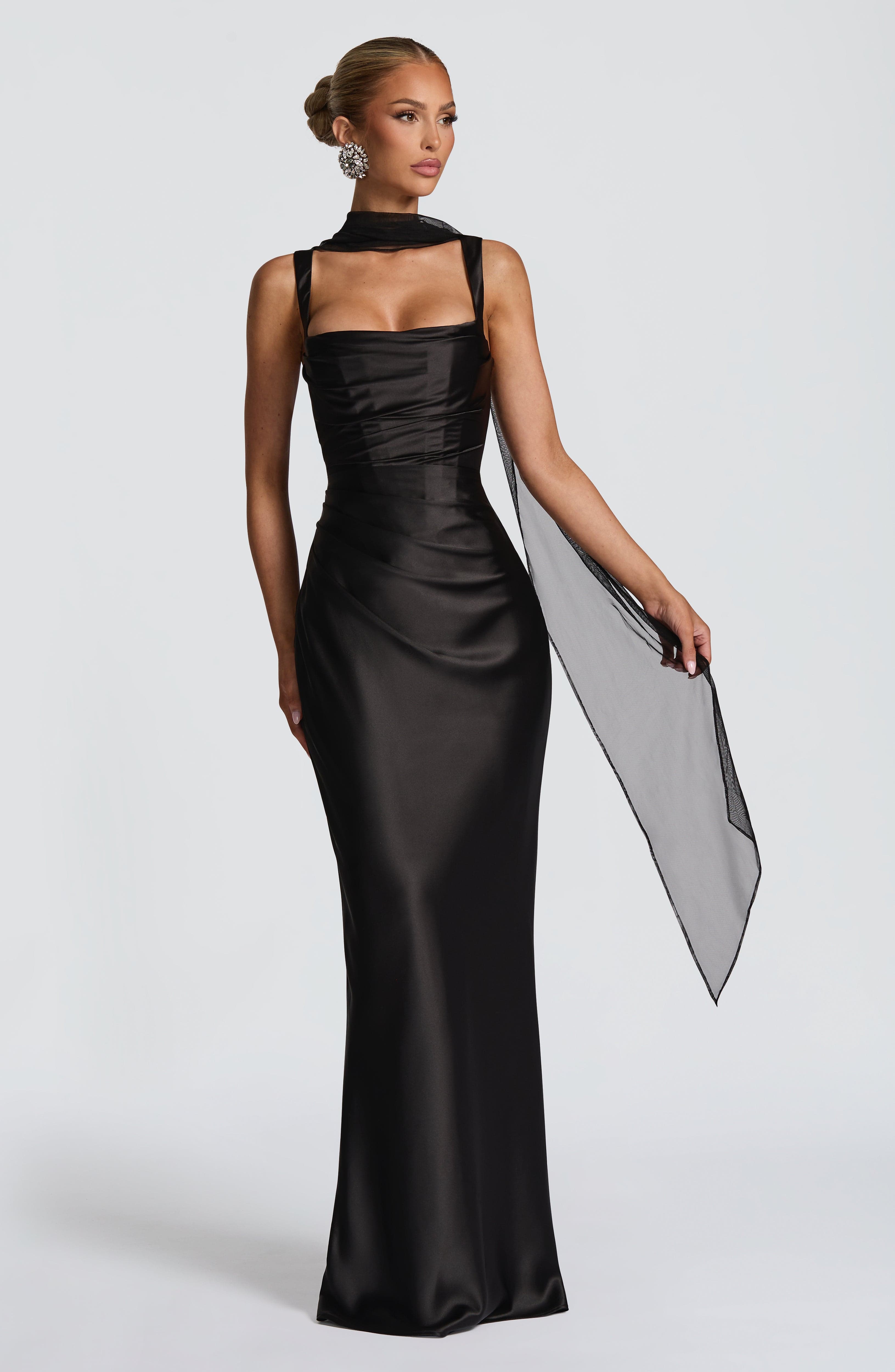 Calanthe Maxi Dress - Black Dress Babyboo Fashion Premium Exclusive Design
