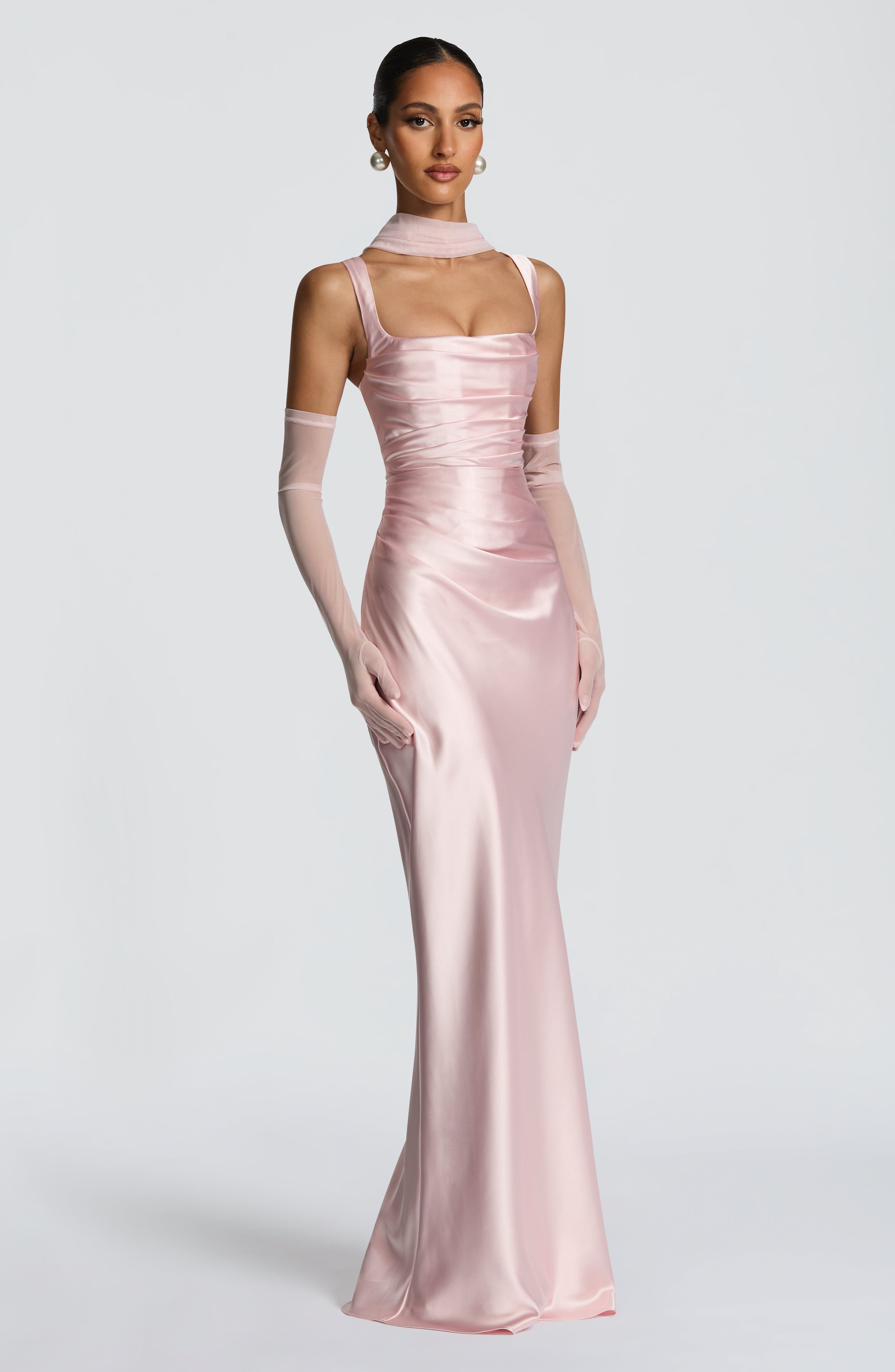 Calanthe Maxi Dress - Blush Dress Babyboo Fashion Premium Exclusive Design