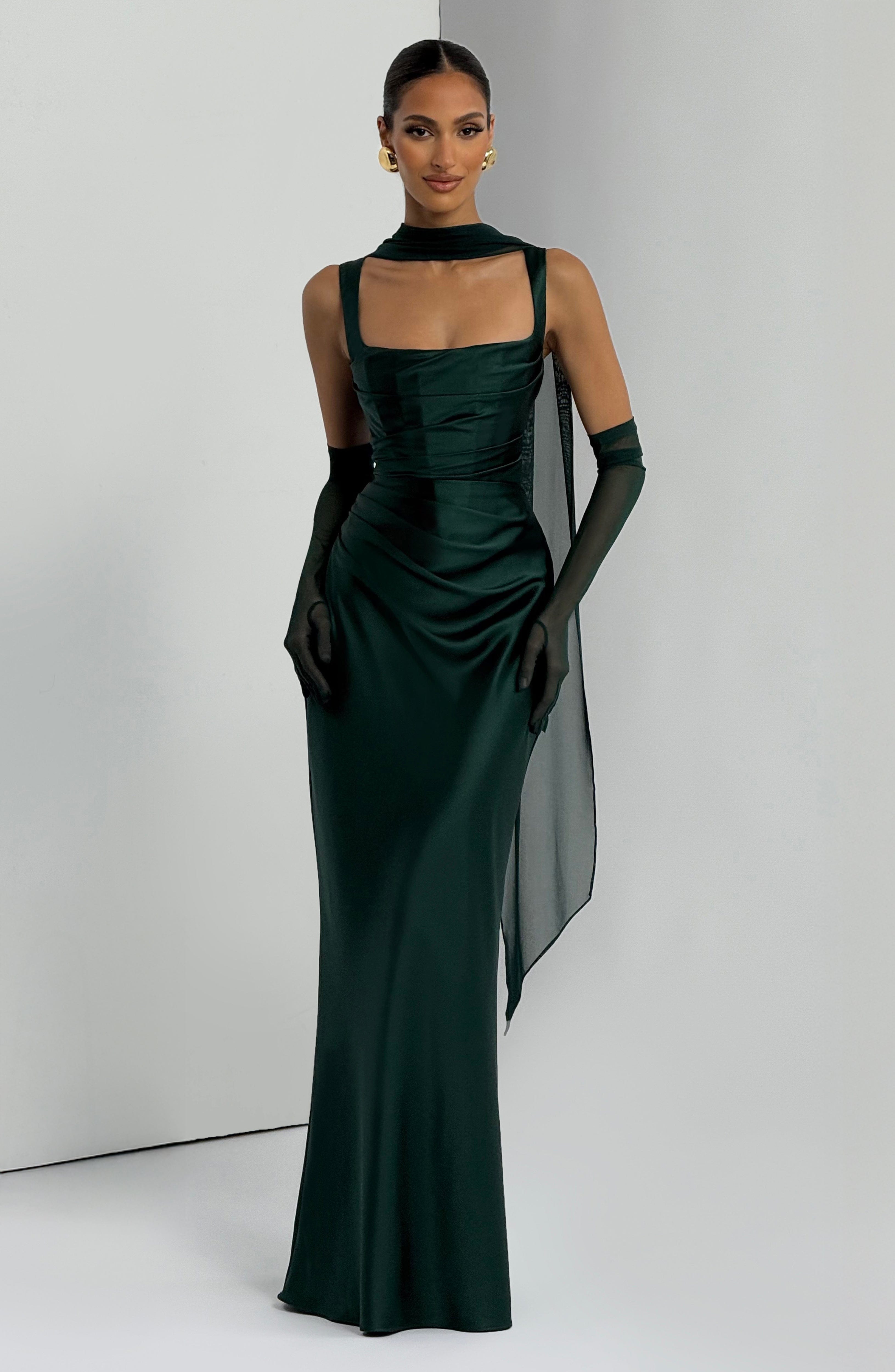 Calanthe Maxi Dress - Emerald Dress Babyboo Fashion Premium Exclusive Design