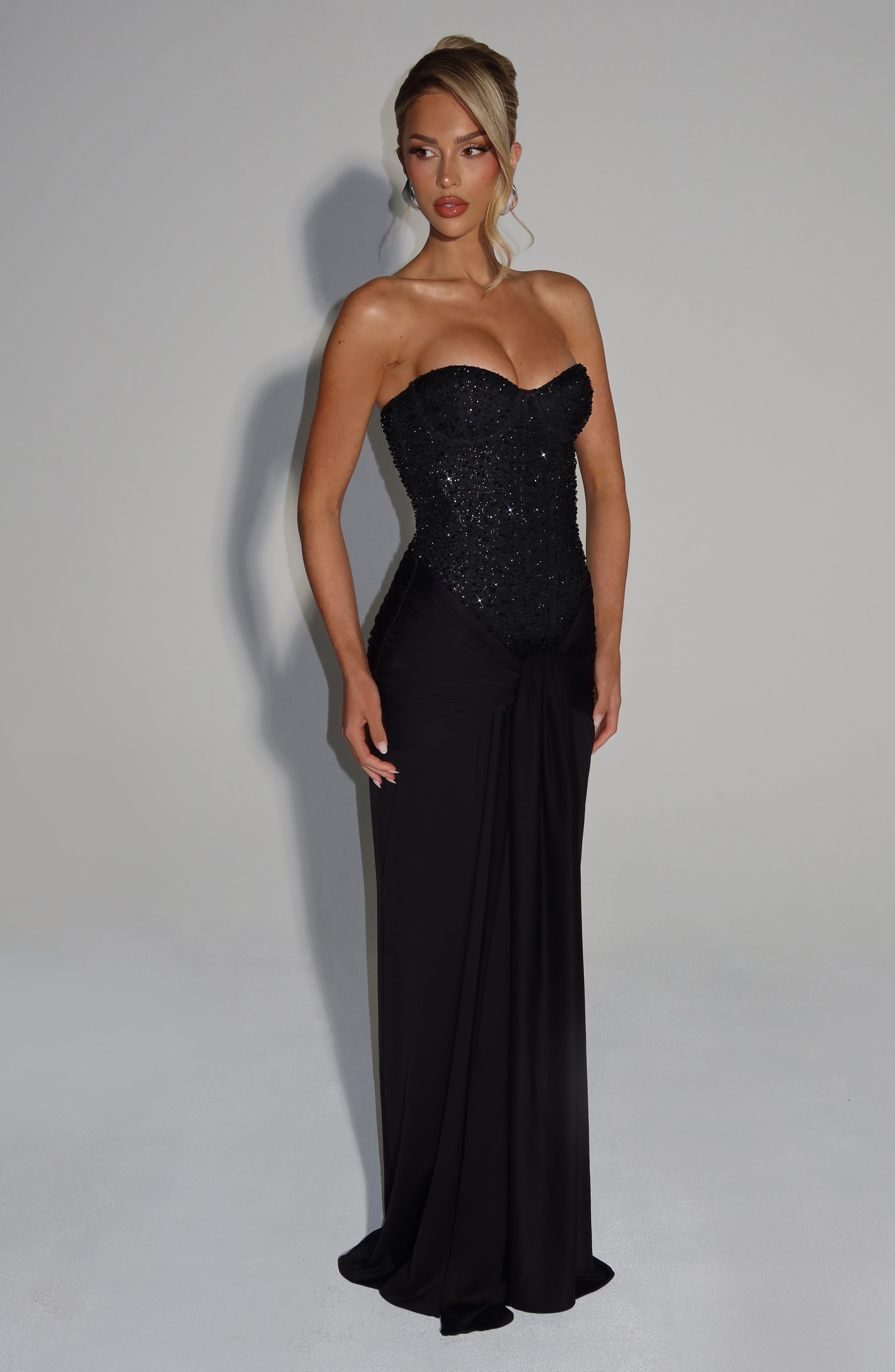 Carina Maxi Dress - Black Dress Babyboo Fashion Premium Exclusive Design