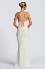 Celaena Maxi Dress - Ivory Dress Babyboo Fashion Premium Exclusive Design