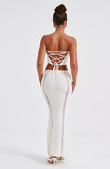 Chayenne Maxi Skirt - White Skirt Babyboo Fashion Premium Exclusive Design