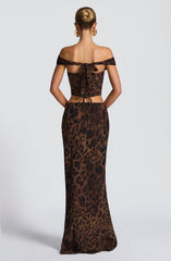 Chrysoula Maxi Skirt - Leopard Print Skirt Babyboo Fashion Premium Exclusive Design