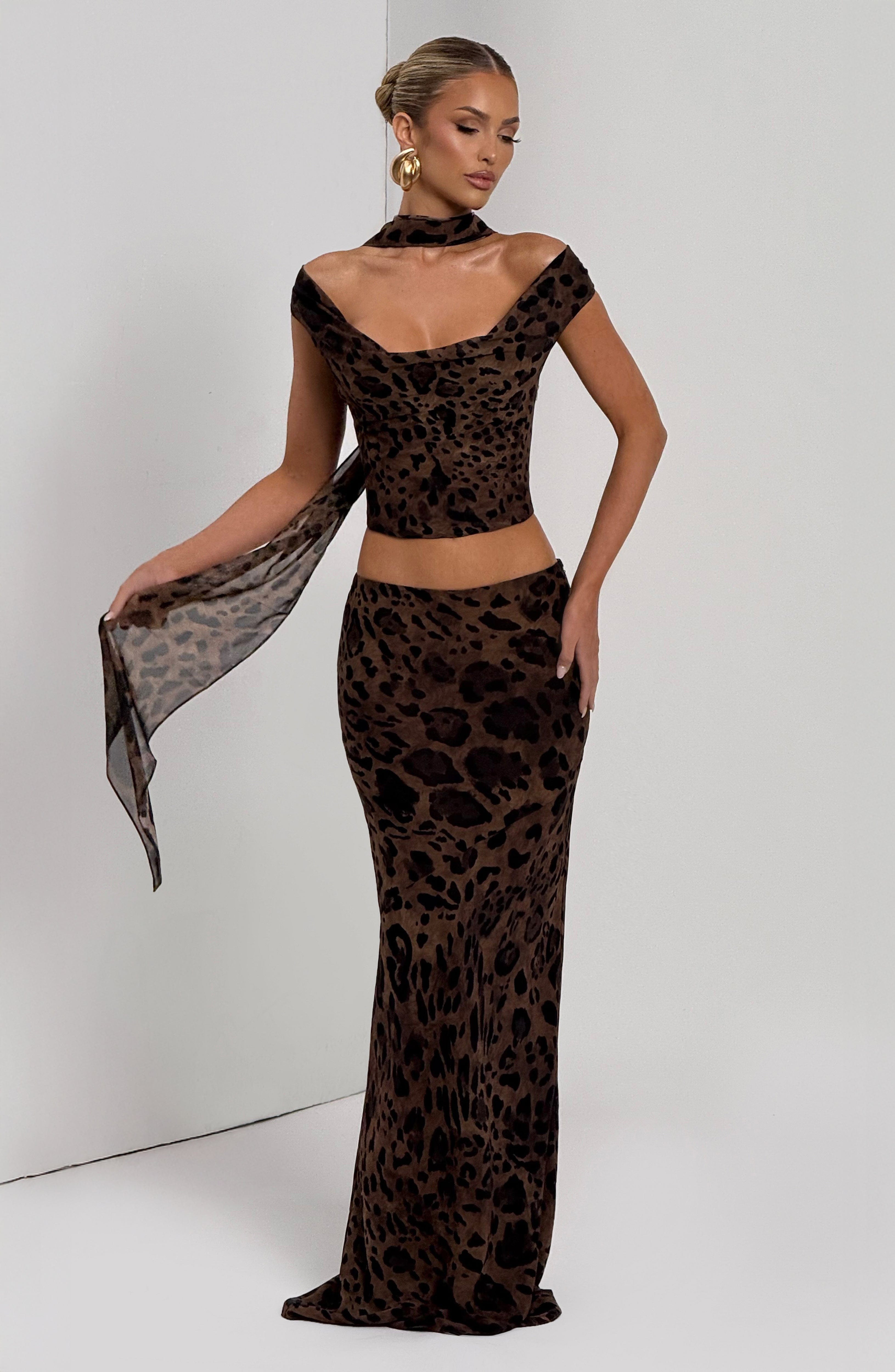 Chrysoula Top - Leopard Print Tops Babyboo Fashion Premium Exclusive Design