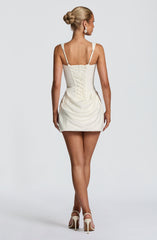 Cornelia Mini Dress - Ivory Dress Babyboo Fashion Premium Exclusive Design