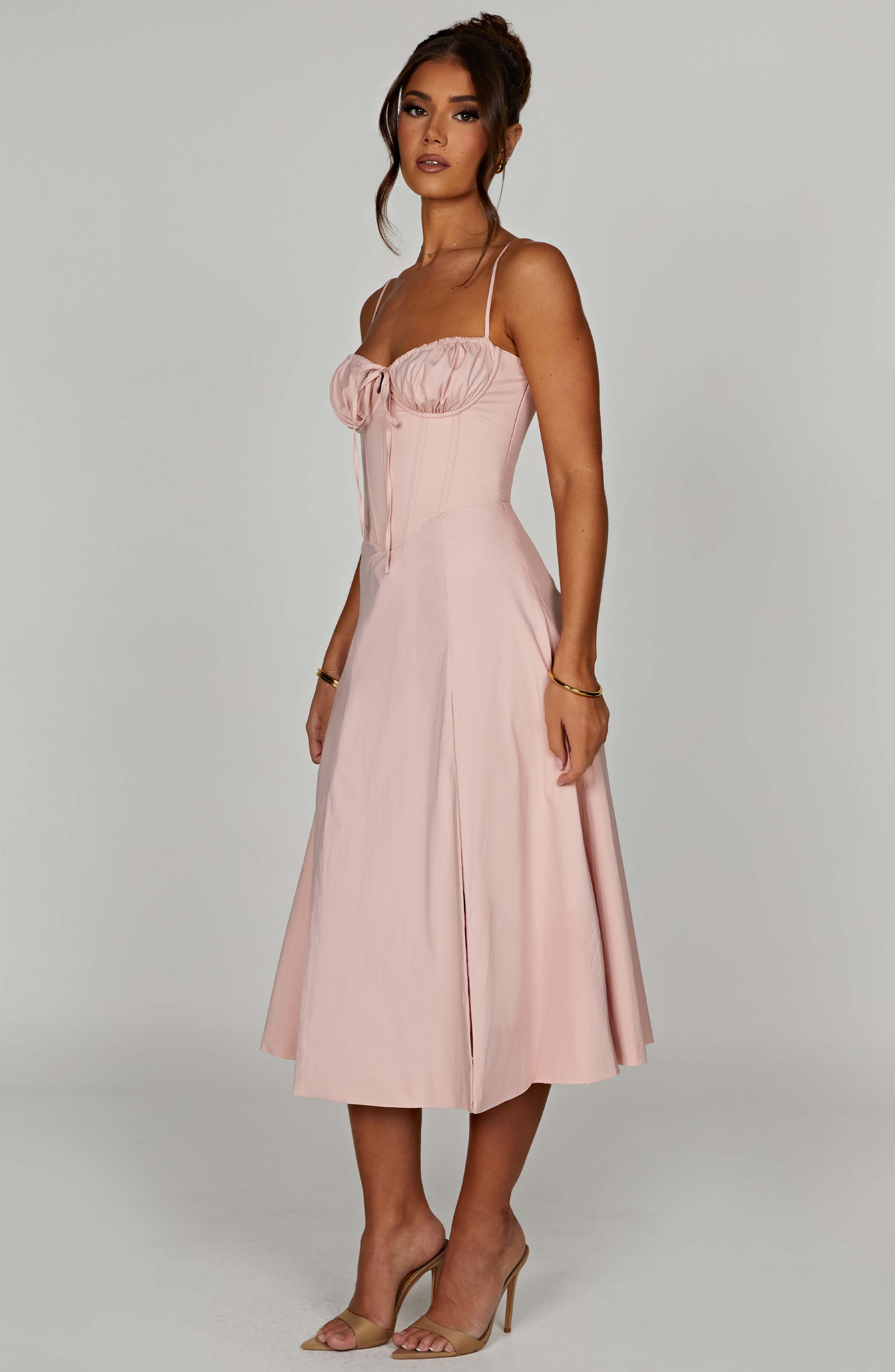 Deanna Midi Dress - Blush Dress Babyboo Fashion Premium Exclusive Design