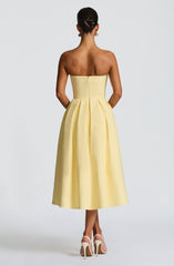 Edith Midi Dress - Lemon Dress Babyboo Fashion Premium Exclusive Design