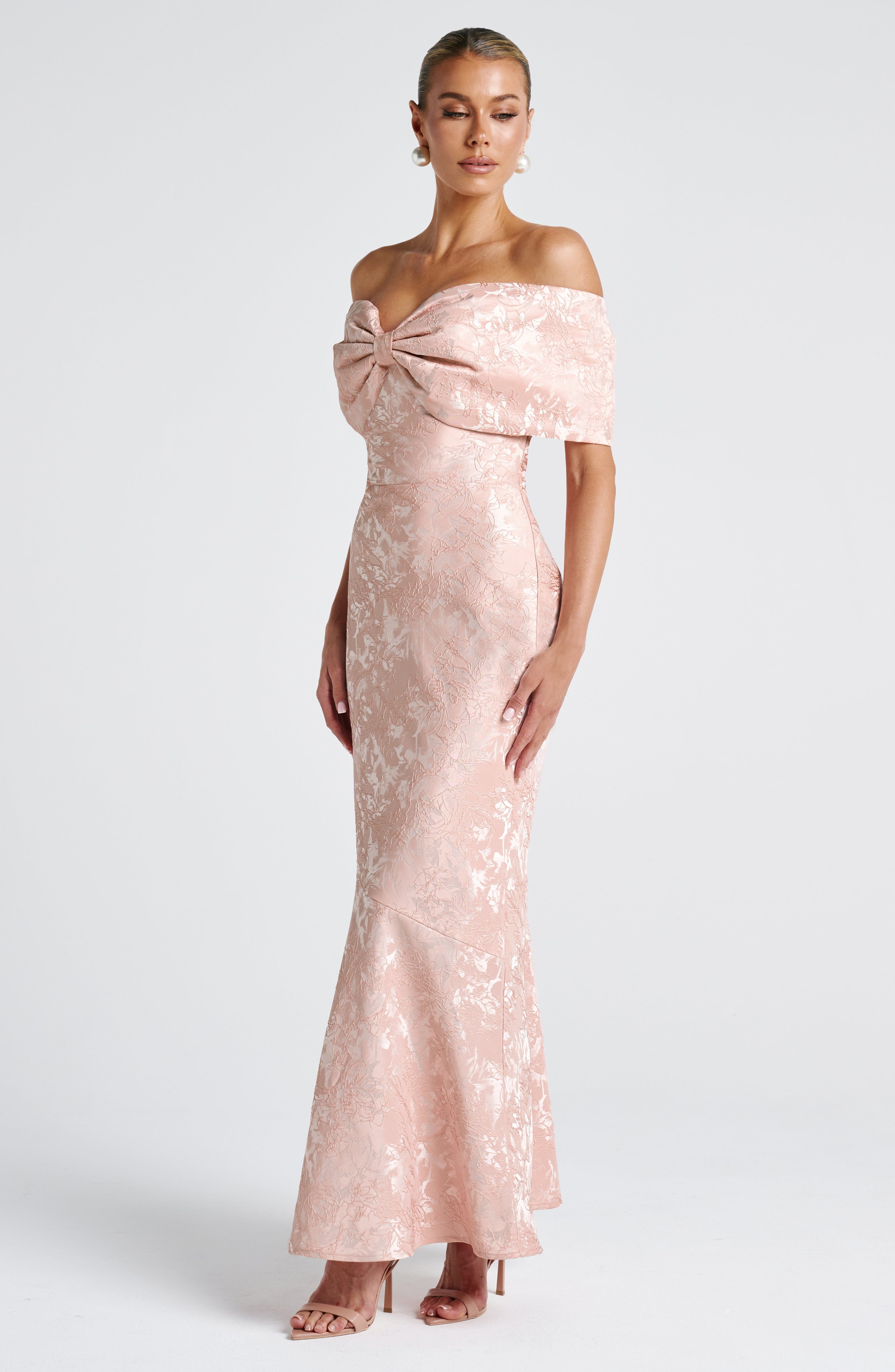 Emberly Maxi Dress - Soft Peach Dress Babyboo Fashion Premium Exclusive Design