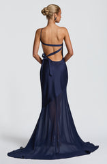 Fable Gown - Navy Dress Babyboo Fashion Premium Exclusive Design