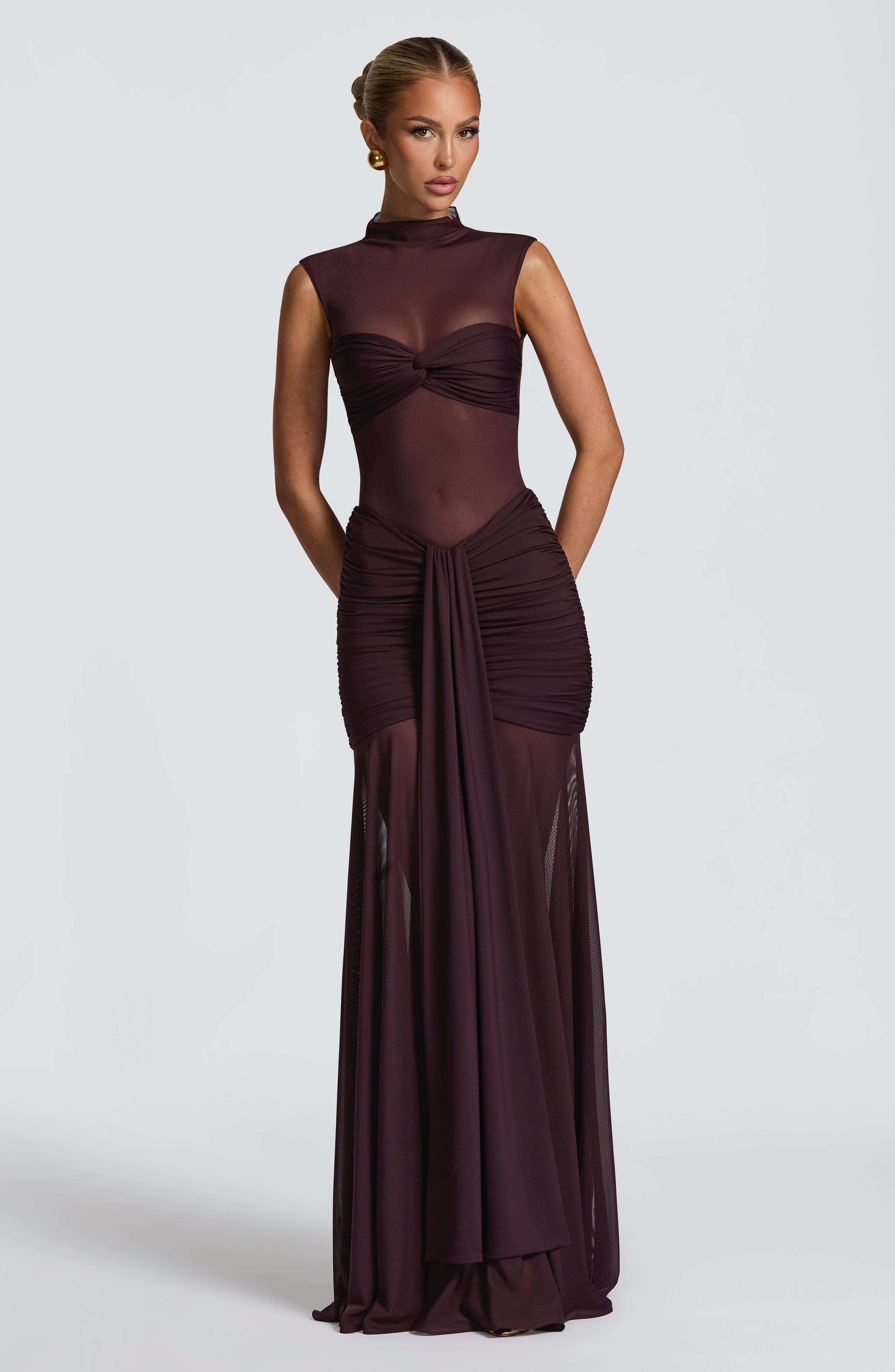 Fae Maxi Skirt - Plum Skirt Babyboo Fashion Premium Exclusive Design
