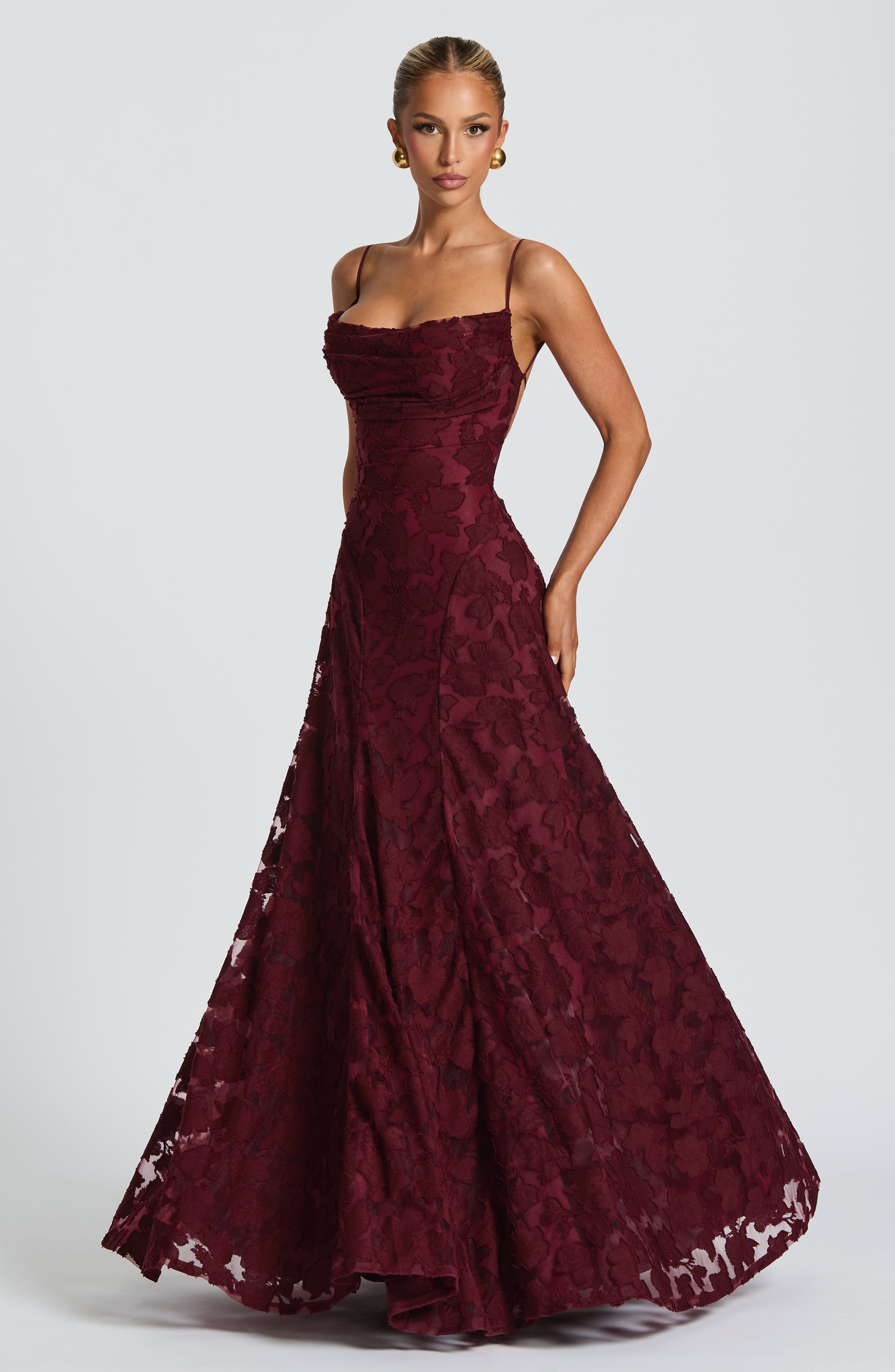 Francis Maxi Dress - Cherry Lacquer Dress Babyboo Fashion Premium Exclusive Design