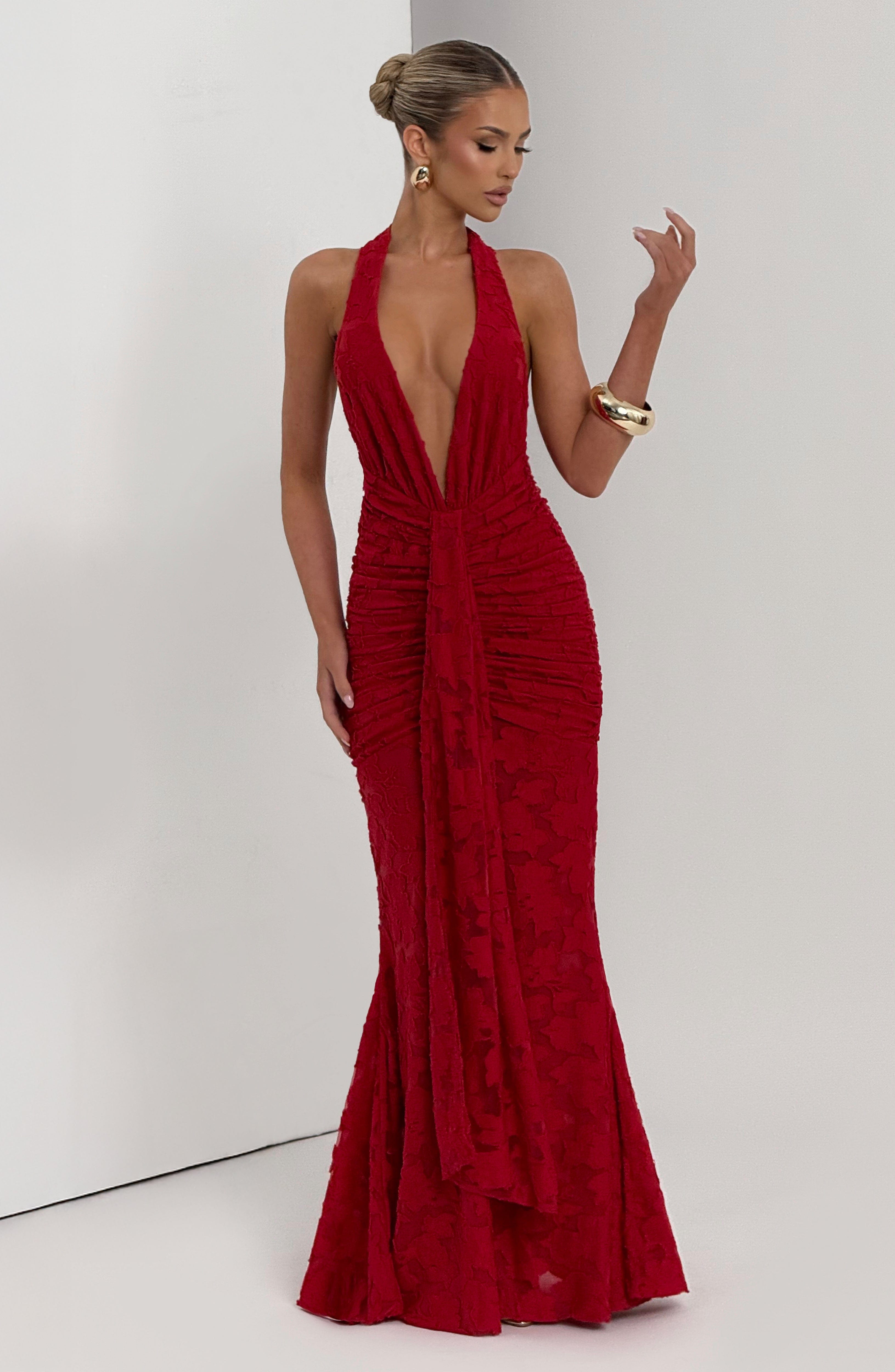 Guinevere Maxi Dress - Red Dress Babyboo Fashion Premium Exclusive Design