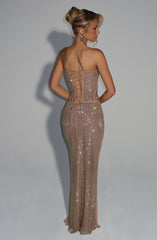 Hali Maxi Skirt - Gold Skirt Babyboo Fashion Premium Exclusive Design