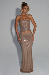 Hali Maxi Skirt - Gold Skirt Babyboo Fashion Premium Exclusive Design