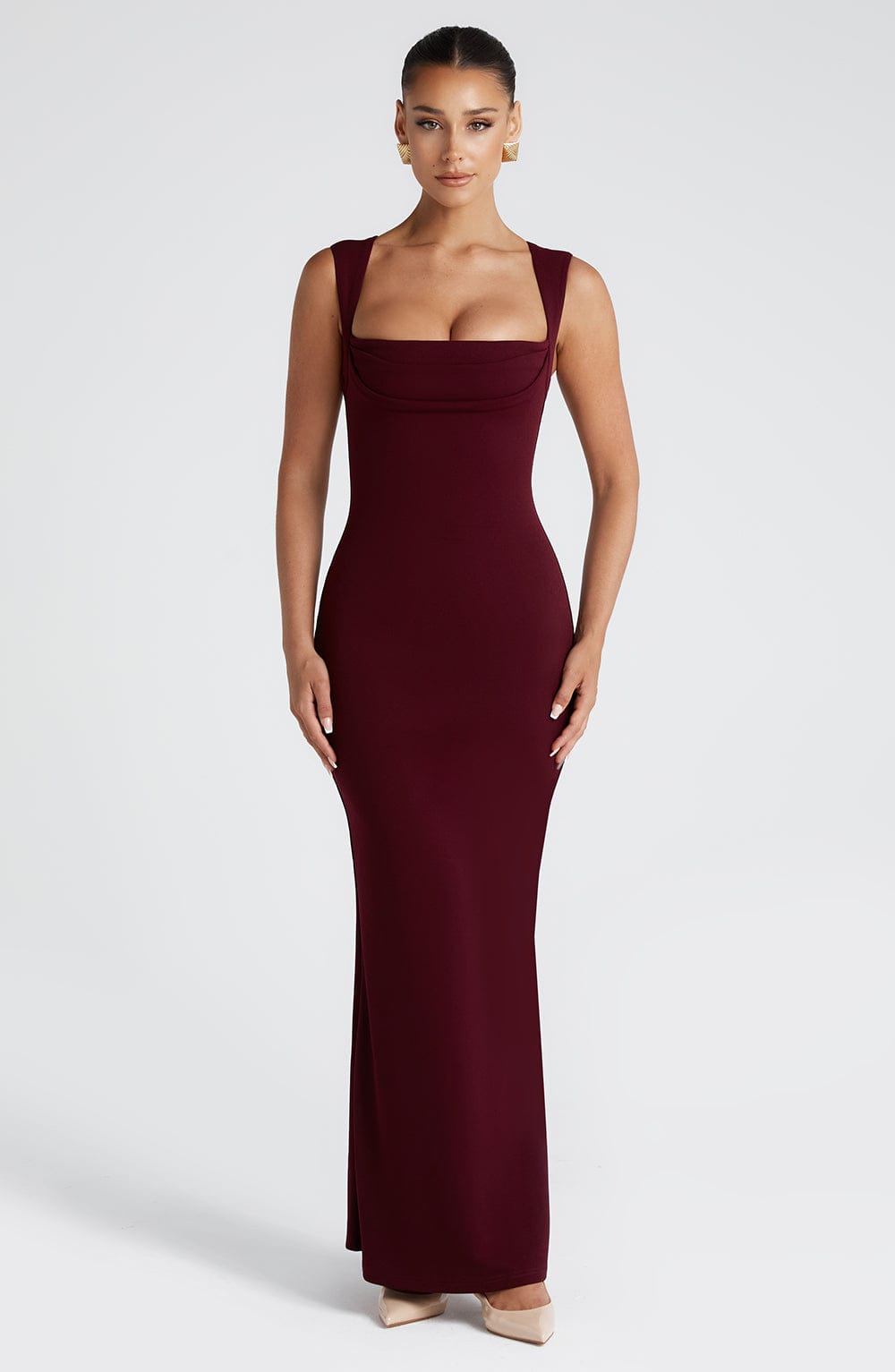 Helena Maxi Dress - Cherry Lacquer Dress Babyboo Fashion Premium Exclusive Design