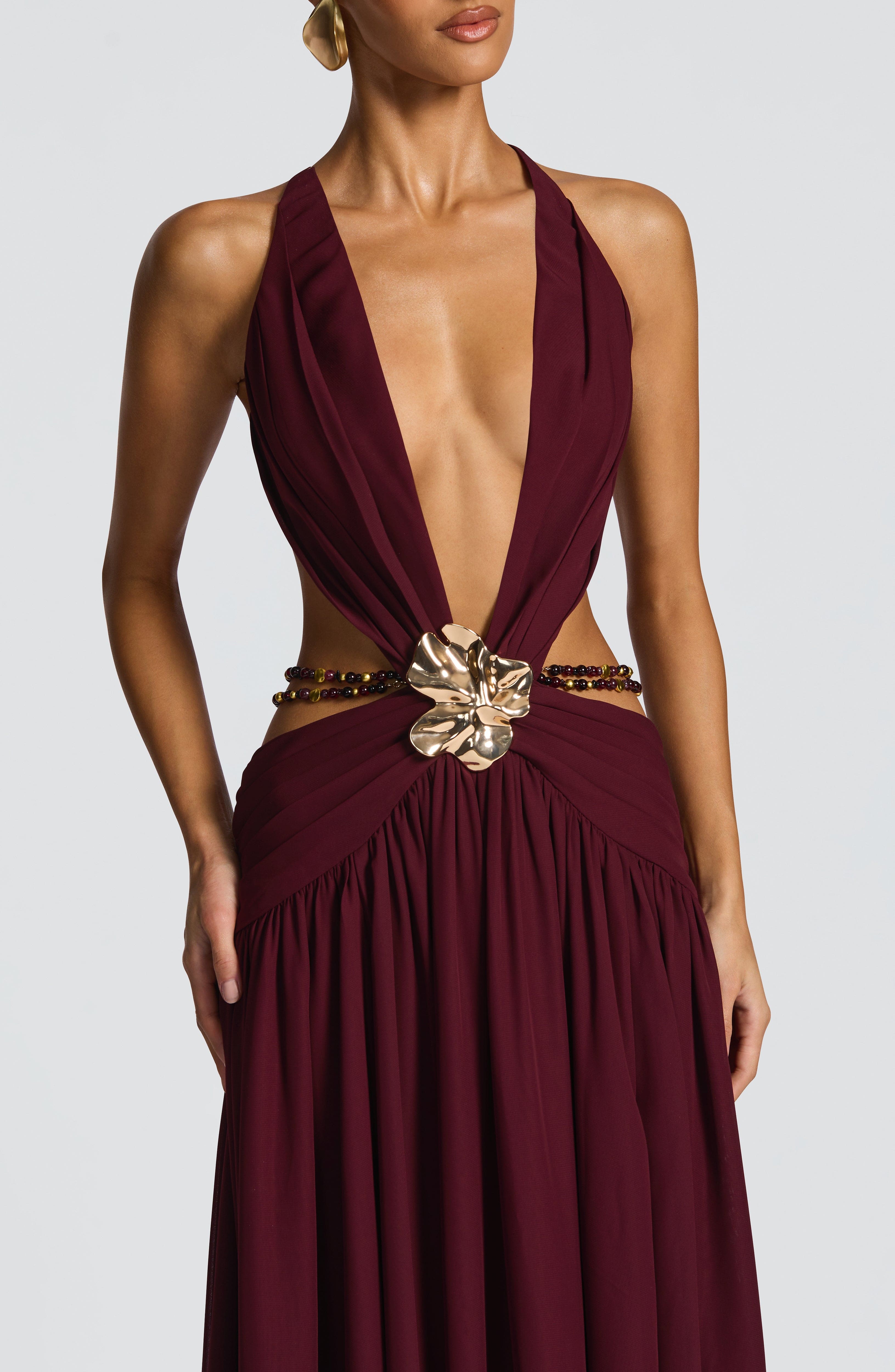 Indianna Maxi Dress - Cherry Lacquer Dress Babyboo Fashion Premium Exclusive Design