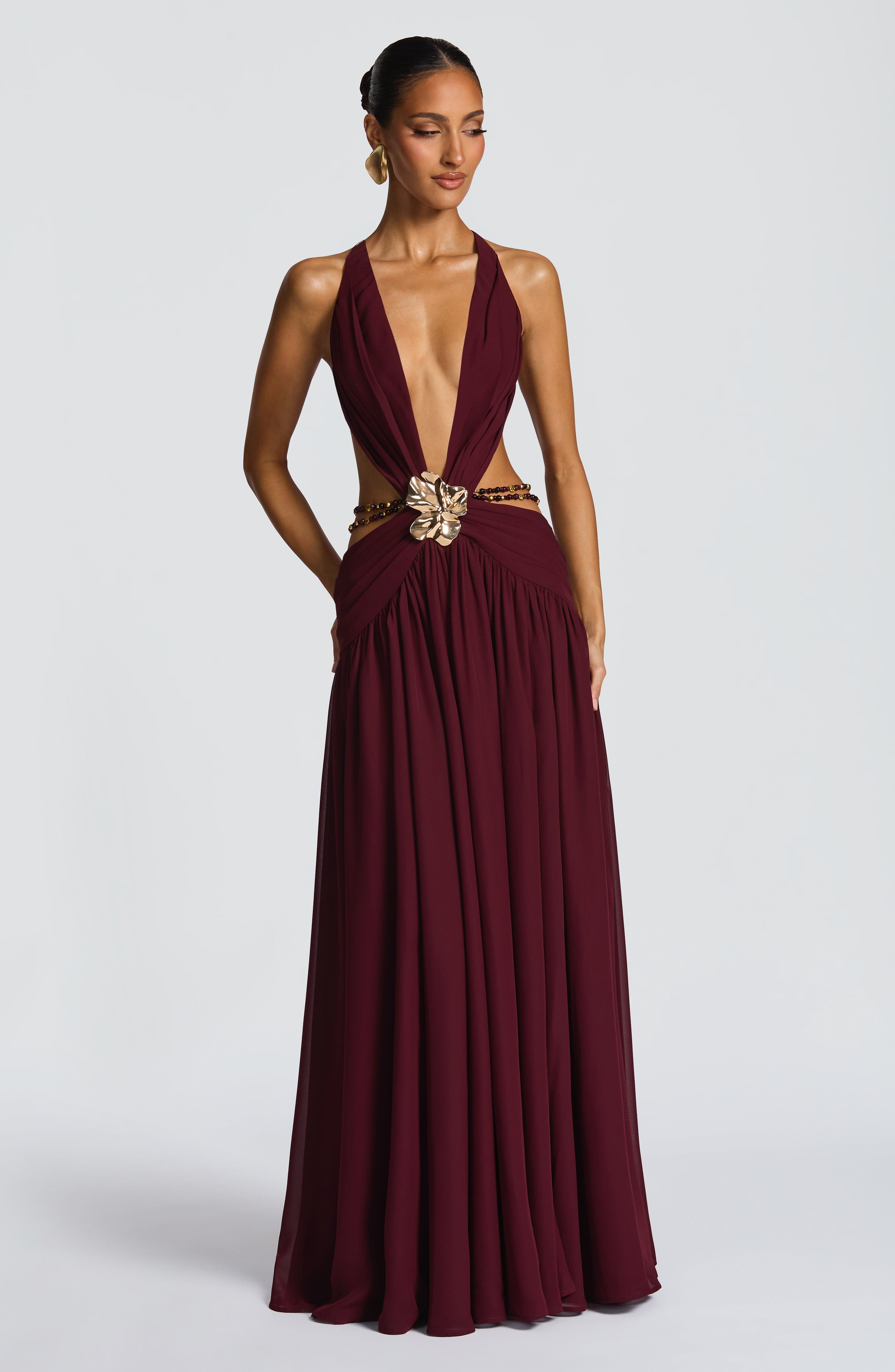 Indianna Maxi Dress - Cherry Lacquer Dress Babyboo Fashion Premium Exclusive Design